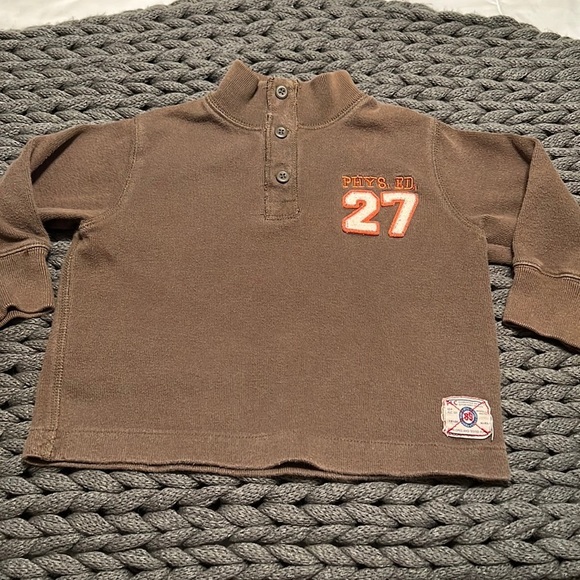 The Children’s Place Brown Pop Over Pull Over 24 Mos Boys - Picture 1 of 7